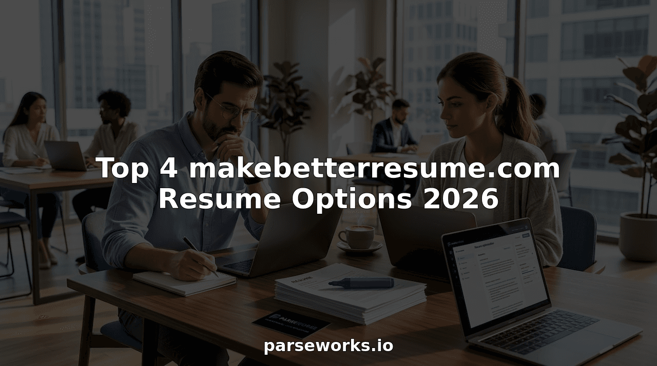 Top 4 makebetterresume.com Resume Options 2026